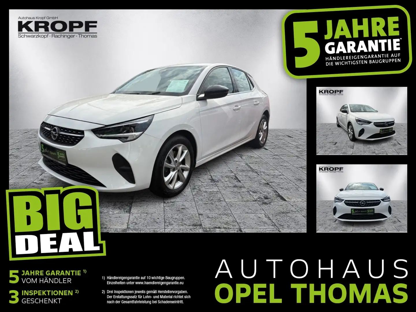 Opel Corsa F 1.2 T Elegance FIn ab 2,99% LED+SHZ Weiß - 1