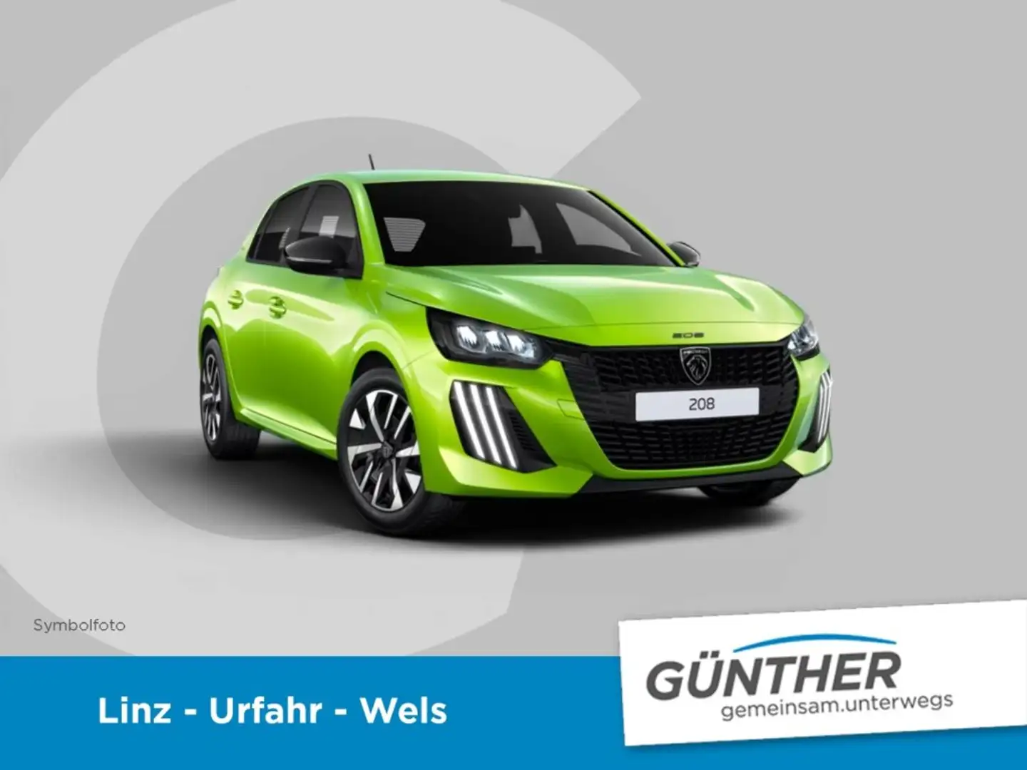 Peugeot 208 Style Turbo 100 Gelb - 1
