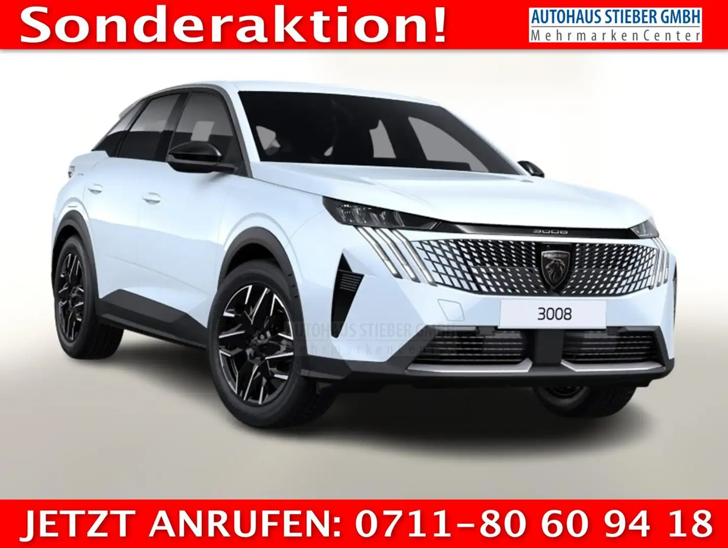 Peugeot 3008 MHEV 145 Allure ACC 21-HD" SHZ Allwetter 107 kW... Blanc - 1