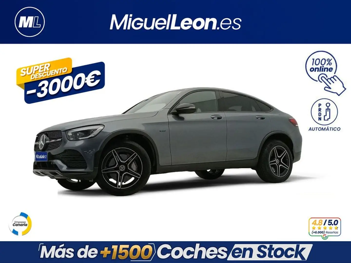 Mercedes-Benz GLC 300 Coupé 300e 4Matic Grigio - 1
