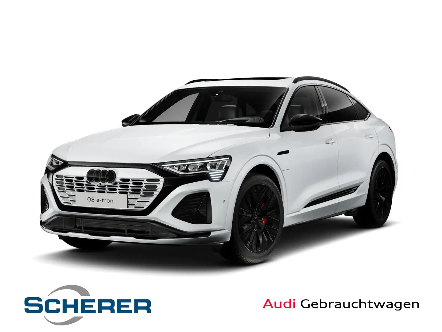 Audi Q8 e-tron 55 e-tron quattro S line NAV Weiß - 1