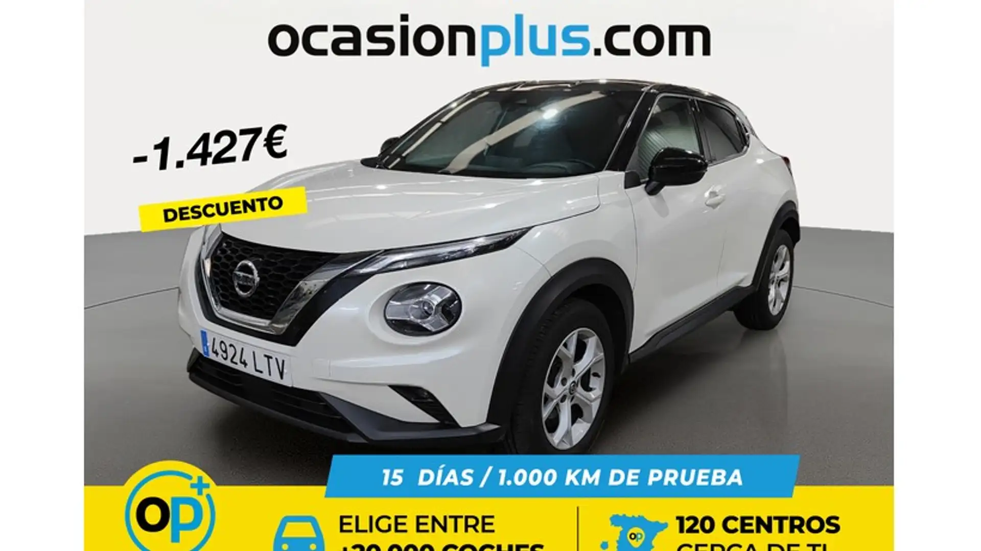 Nissan Juke 1.0 DIG-T N-Connecta 4x2 114 Blanc - 1
