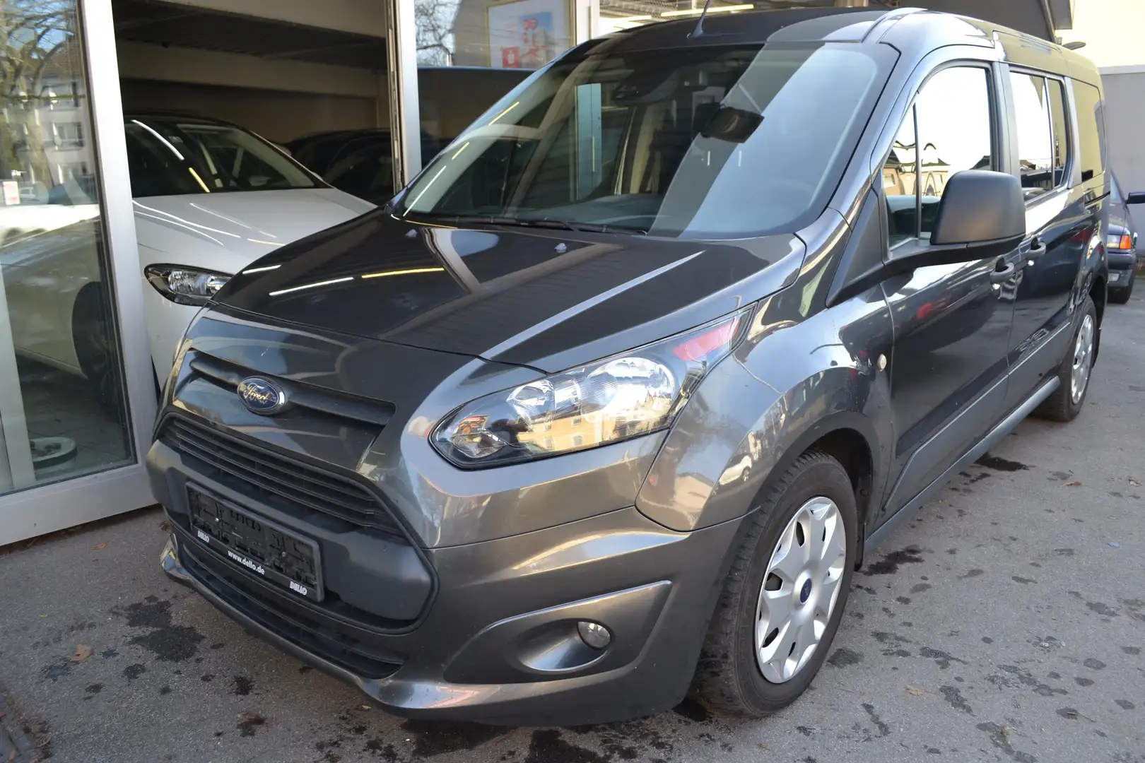 Ford Transit Connect 1.5 TDCI lang *7-Sitzer*EURO6*CO²-119g*1-HAND* Grau - 1