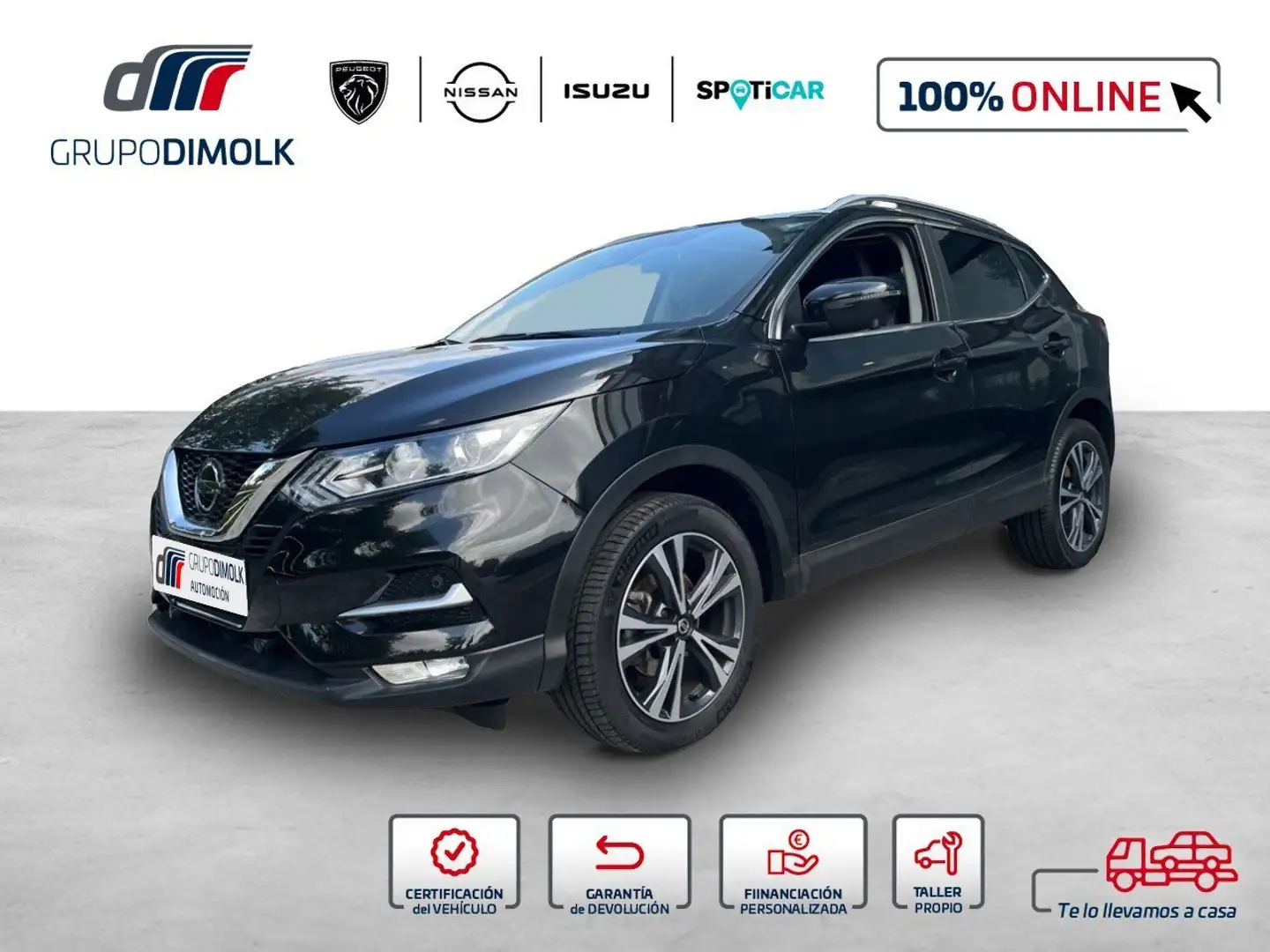 Nissan Qashqai 1.3 DIG-T N-Connecta 4x2 103kW Noir - 1