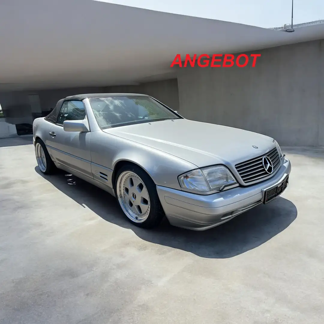 Mercedes-Benz SL 320 320,Aut,W129,Aut,1Hand,Leder, Scheckheft gepflegt Argintiu - 1