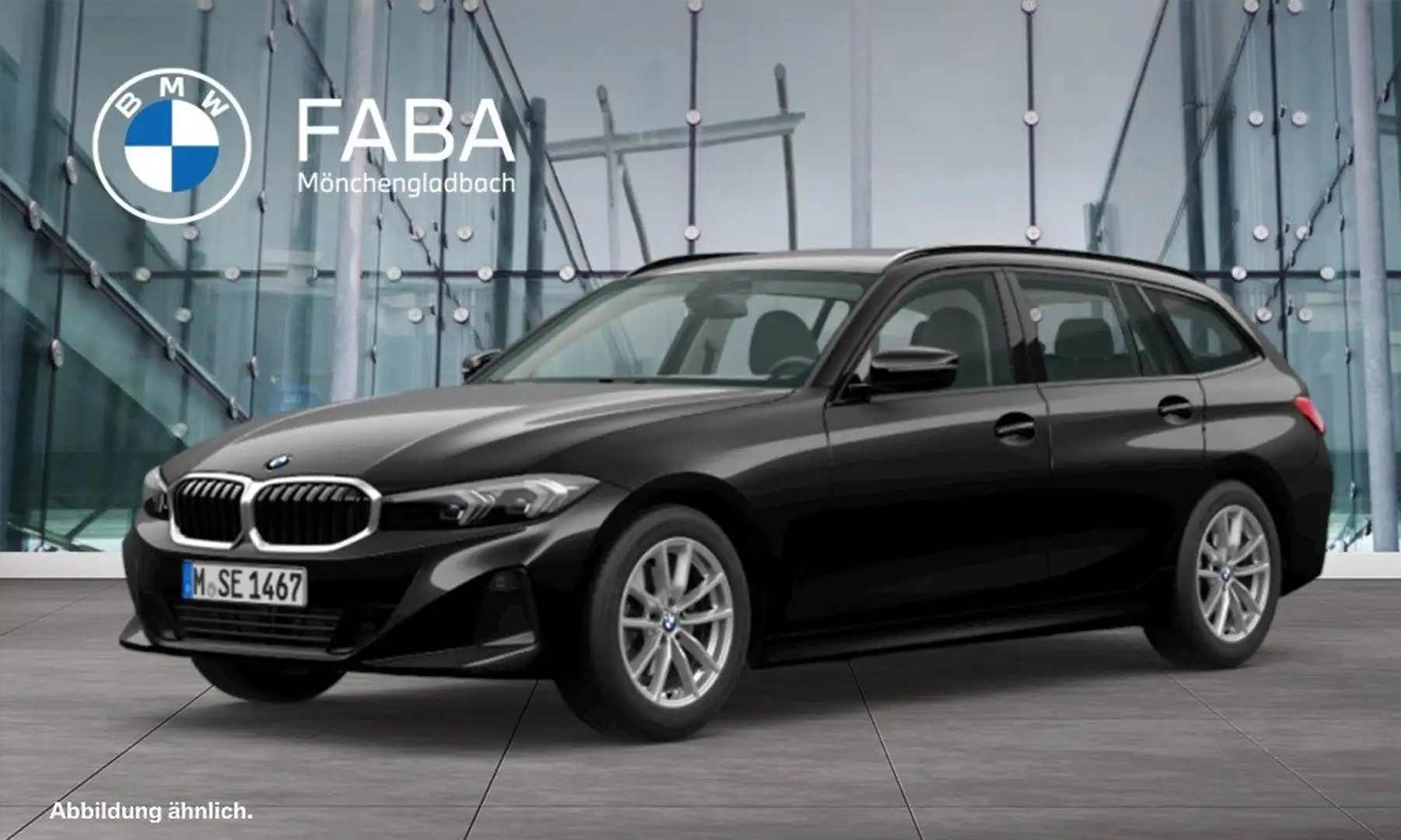 BMW 320 d Touring Head-Up DAB Tempomat Klimaaut. PDC Schwarz - 1