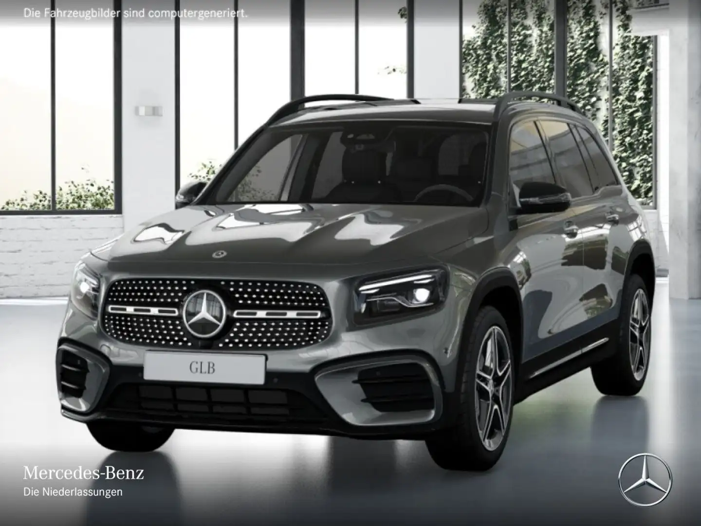 Mercedes-Benz GLB 200 AMG+NIGHT+PANO+360°+AHK+MULTIBEAM+19"+7G Grau - 2