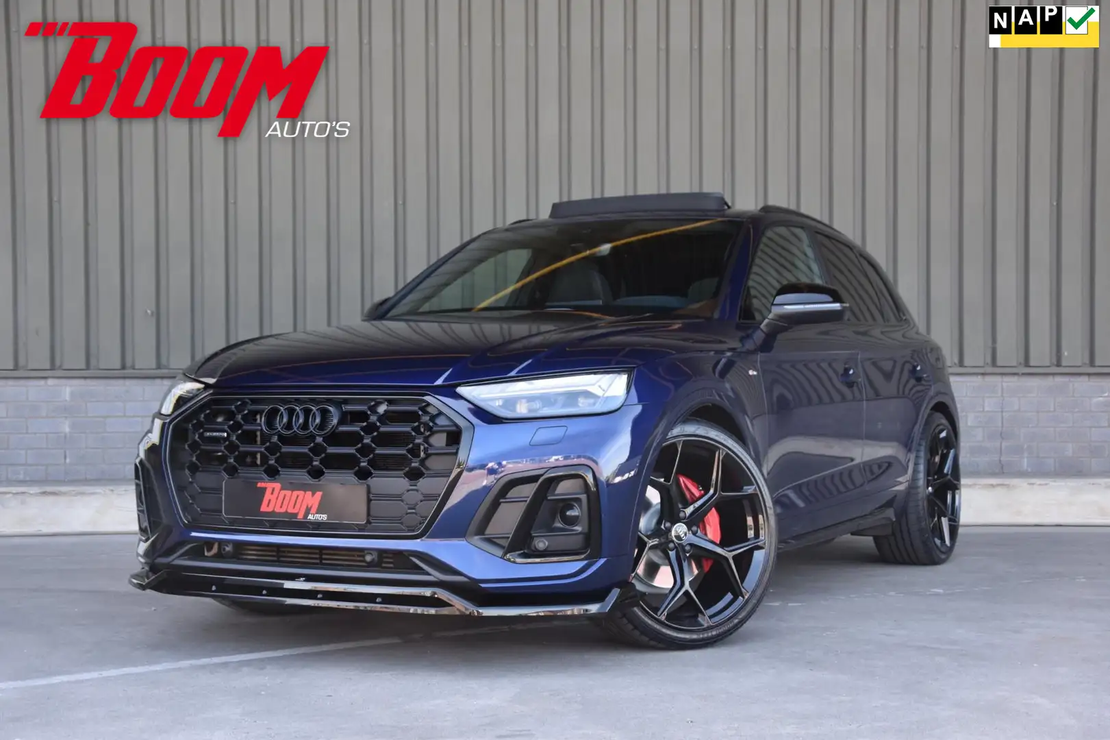 Audi Q5 55 TFSI e 3X S-Line LUCHTVERING/PANODAK/TREKHAAK/B Blauw - 1