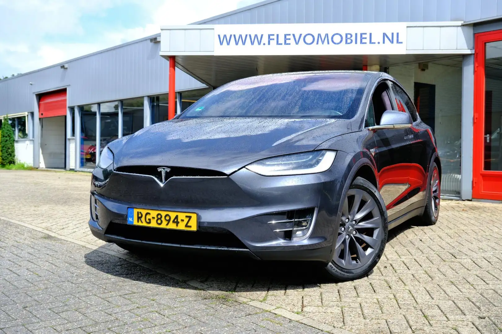 Tesla Model X 100D AWD Aut. Pano|AutoPilot|Leder|Luchtvering|LMV Grijs - 1