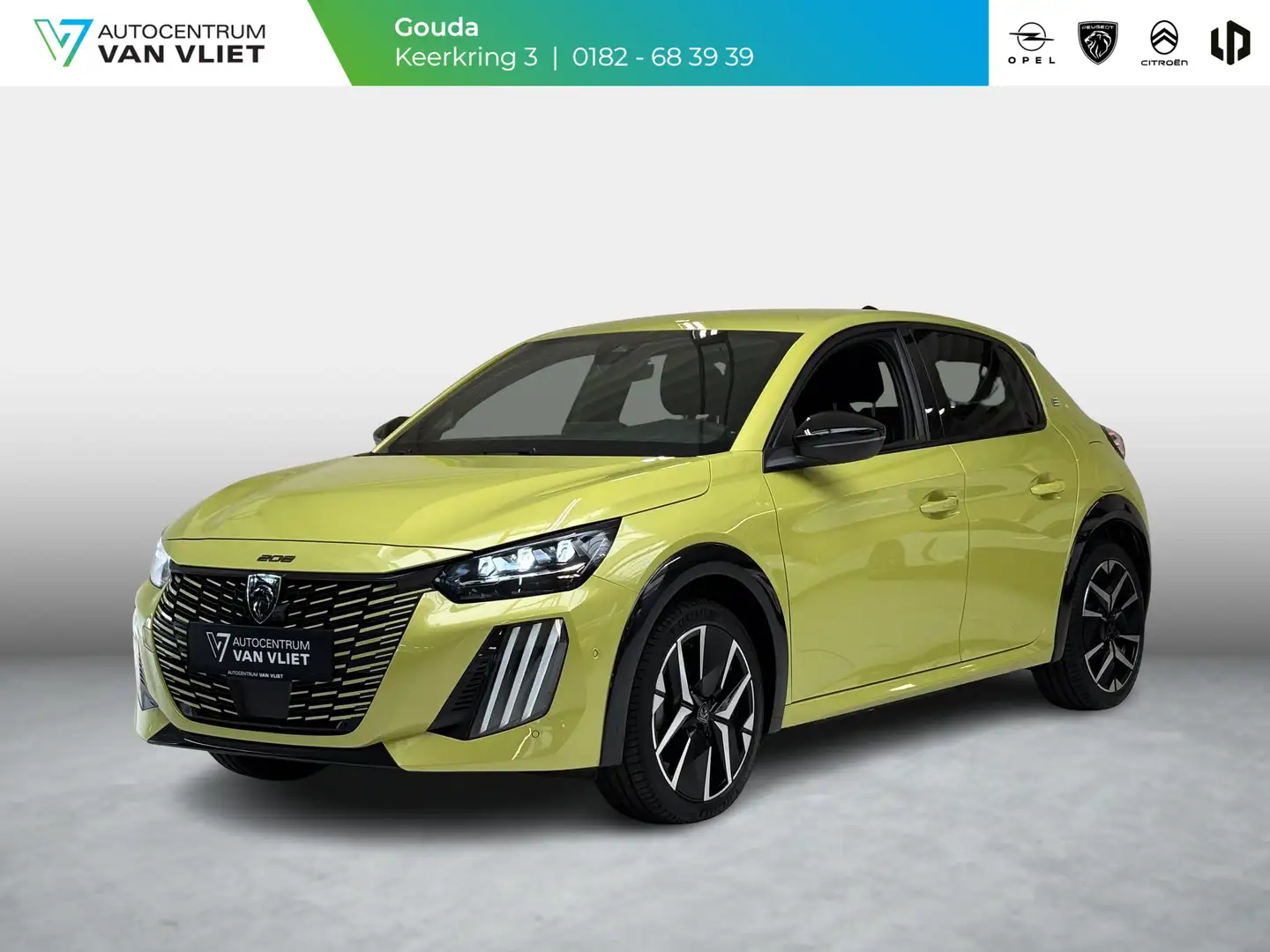 Peugeot e-208 EV GT 51 kWh Navigatie | Adaptieve cruise control Galben - 1