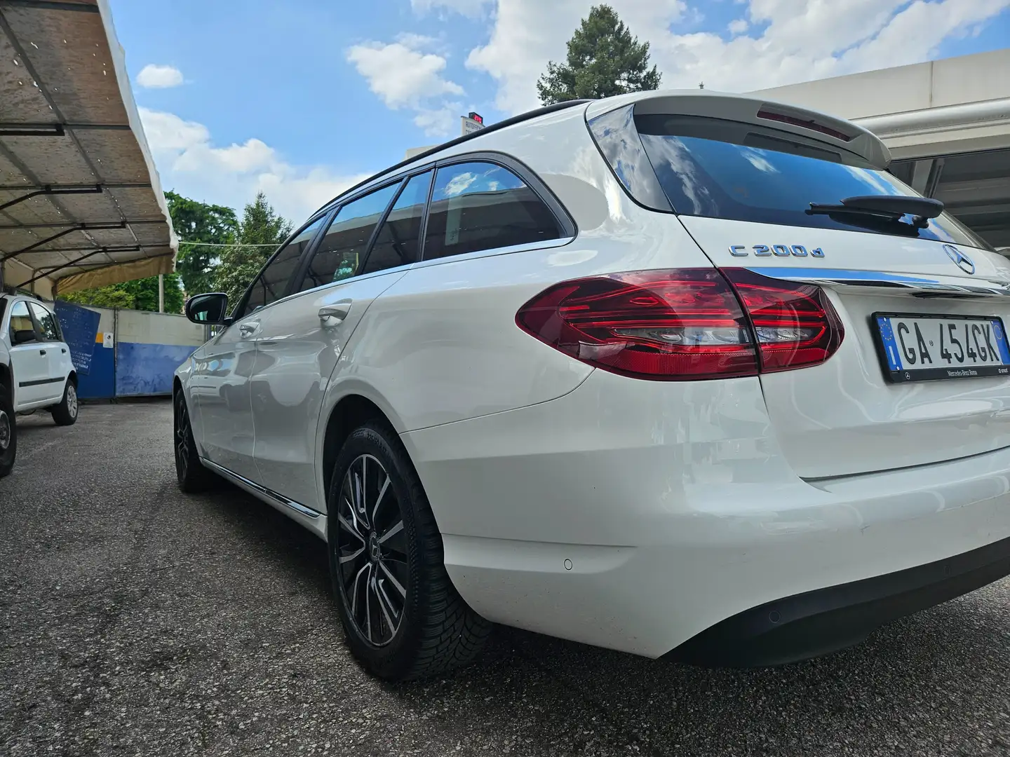 Mercedes-Benz C 200 C SW 200 d Business auto Bianco - 2