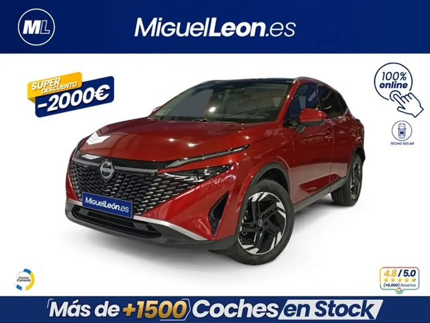 Nissan Qashqai DIG-T 103kW N-Connecta Rojo - 1