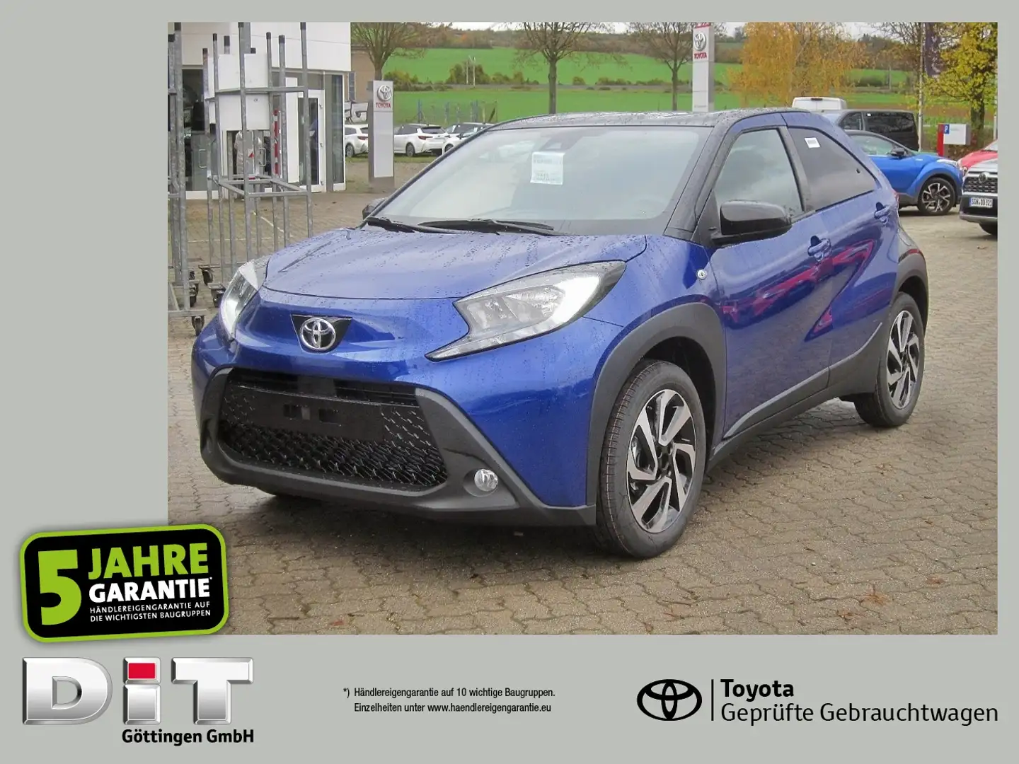 Toyota Aygo X 1.0 Teamplayer Klima SpurH, KAM Blauw - 1