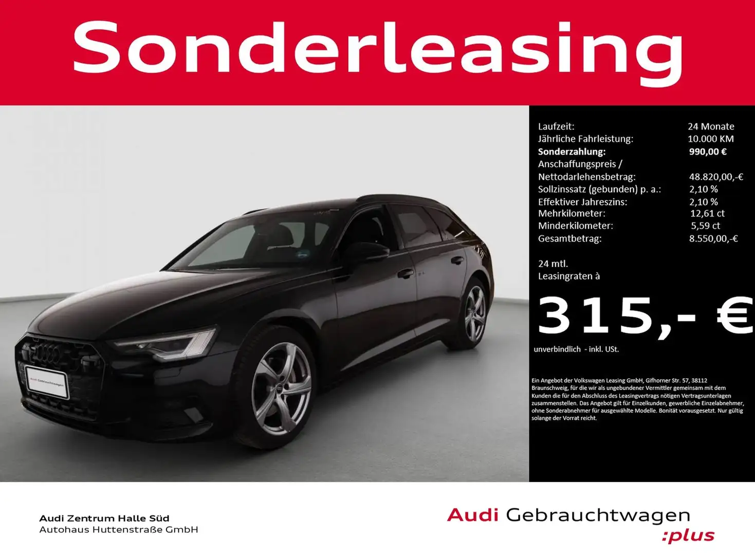 Audi A6 Avant 45 TDI qu advanced MATRIX TOUR AHK Schwarz - 1