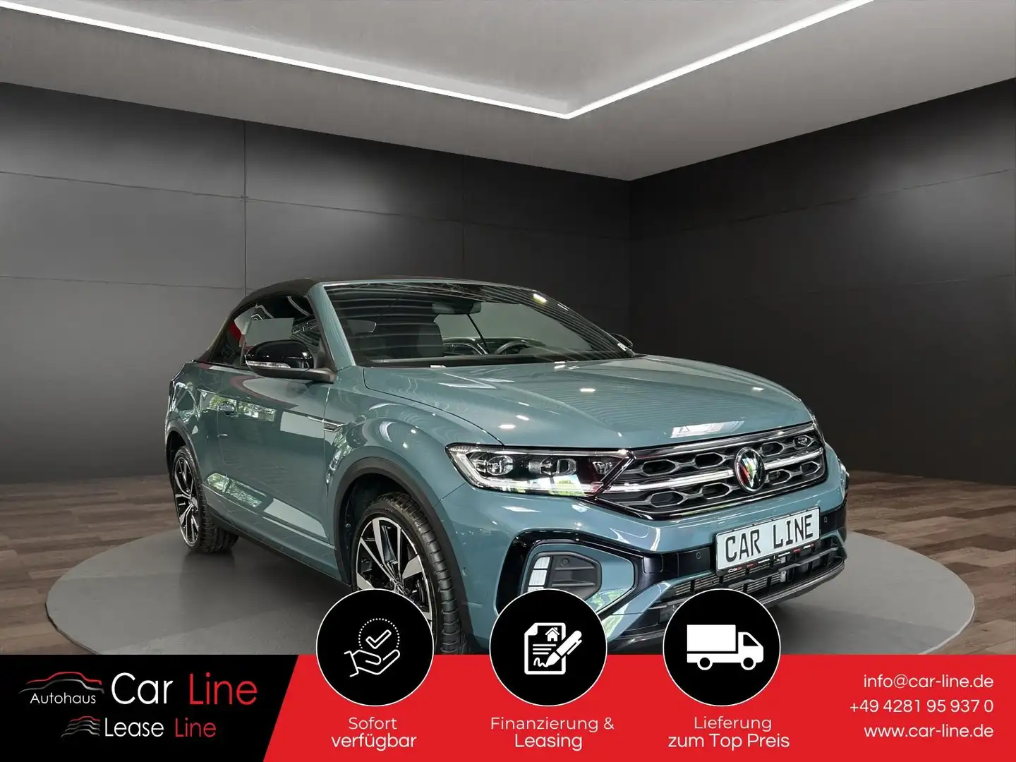 Volkswagen T-Roc T-Roc Cabrio R-Line 1.5TSI*ACC*IQ LIGHT*CAM*DSG* Blau - 1