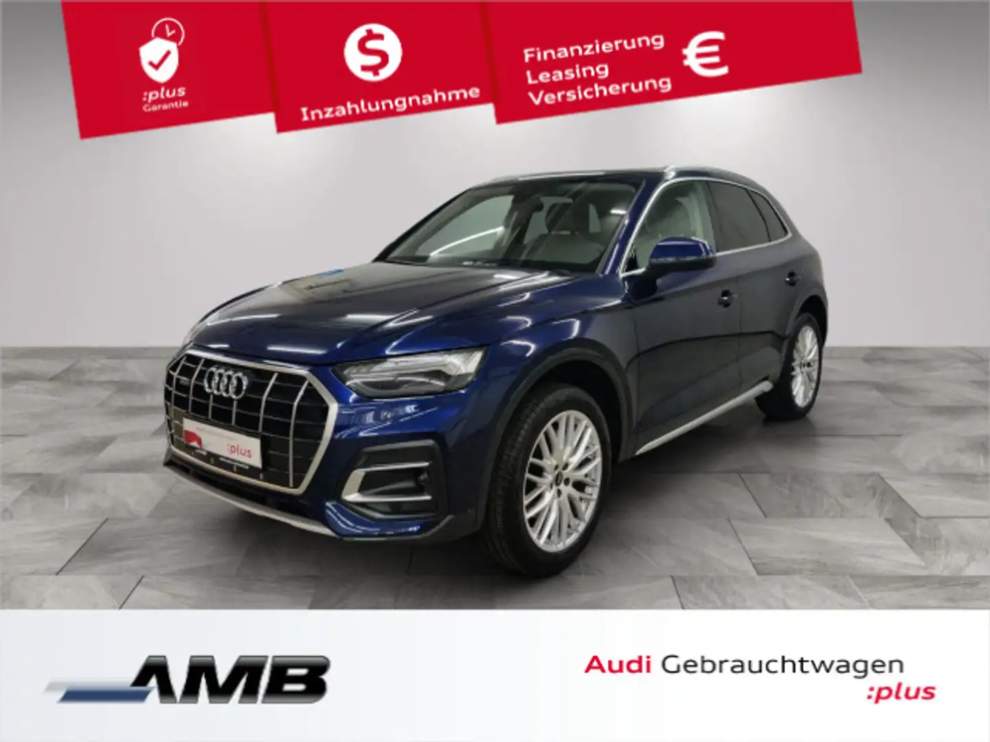 Audi Q5 Advanced 40 TFSI qu AHK/Matrix/Standhz/5J.Gar Bleu - 1
