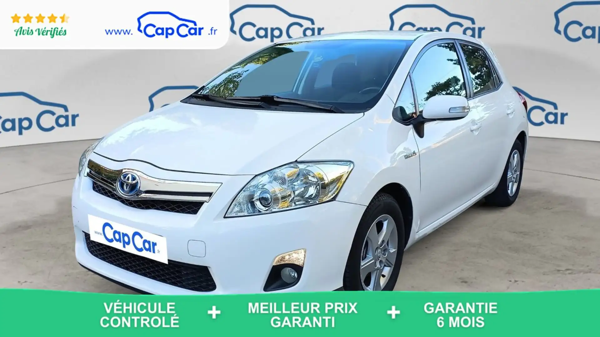 Toyota Auris 1.8 VVT-I 99 BVA 6 Dynamic - Automatique Blanc - 1