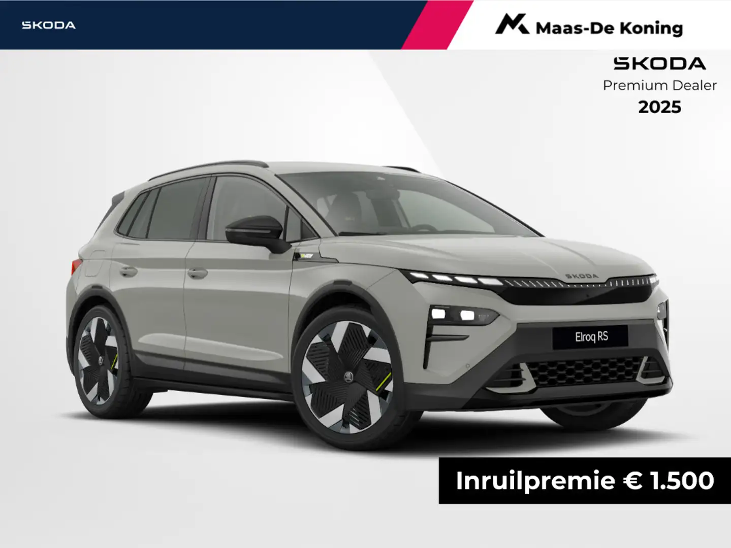 Skoda Elroq RS Elektromotor 250 kW / 340 PK SUV Elektrische aa Grijs - 1