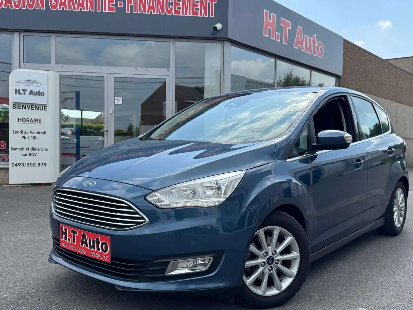 Ford C-Max 1.0 EcoBoost Business Class/Euro6b/Garantie 1an Bleu - 1