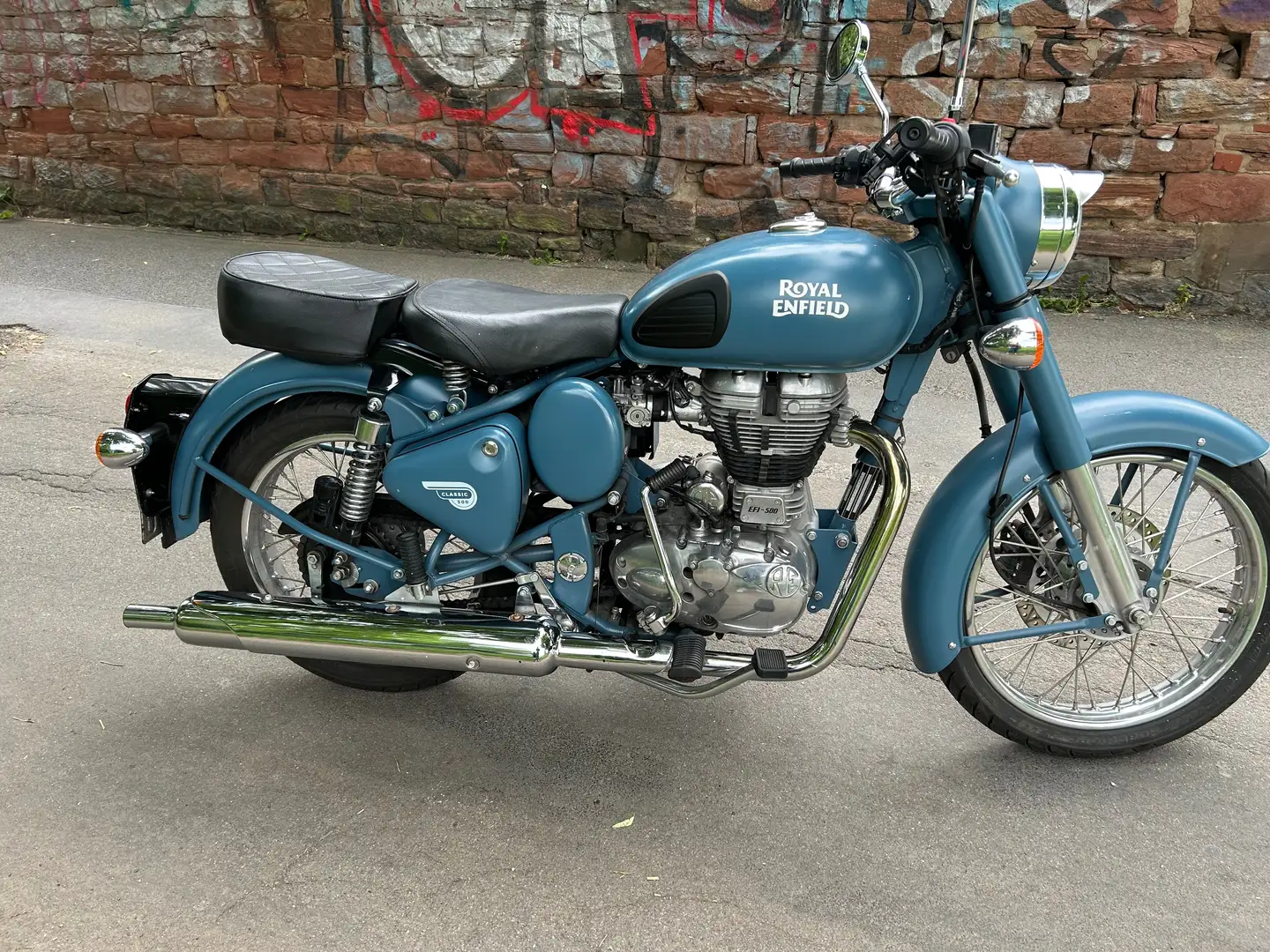 Royal Enfield Bullet 500 Albastru - 2