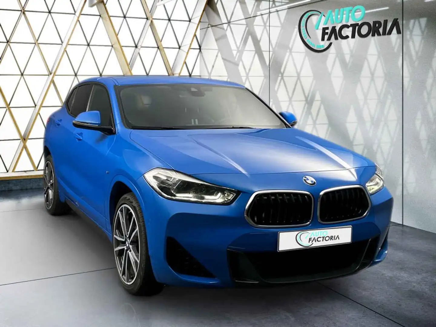 BMW X2 -55% 25E HYB 220CV BVA 4x4 M SPORT+GPS+CAM+OPTS Bleu - 2