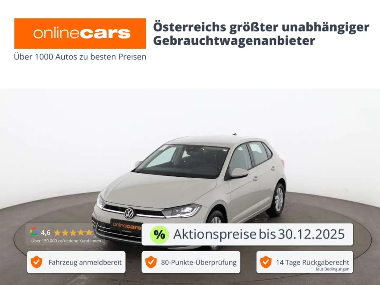 Volkswagen Polo VI 1.0 TSI Style MATRIX R-CAM SITZHZG ASSIST Grau - 1