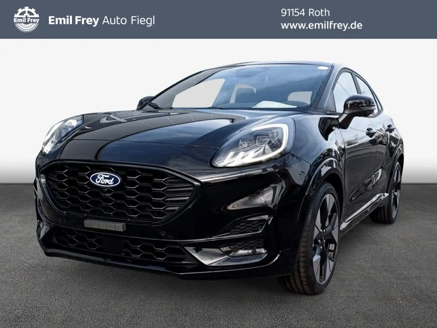 Ford Puma 1.0 EcoBoost Hybrid Aut. ST-LINE X 114 kW, 5- Zwart - 1