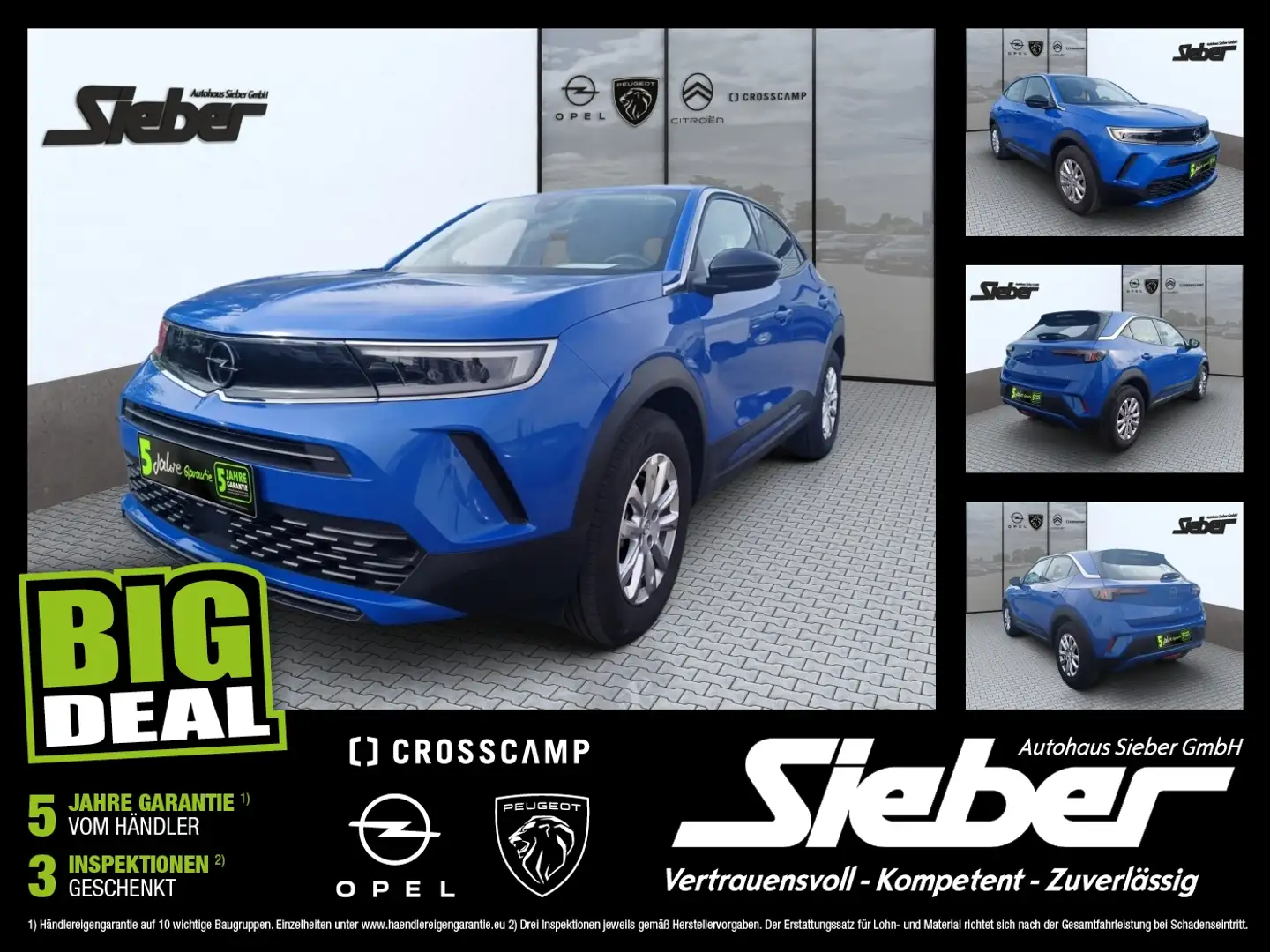 Opel Mokka Edition Tempomat Regensensor Klimaauto Blau - 1