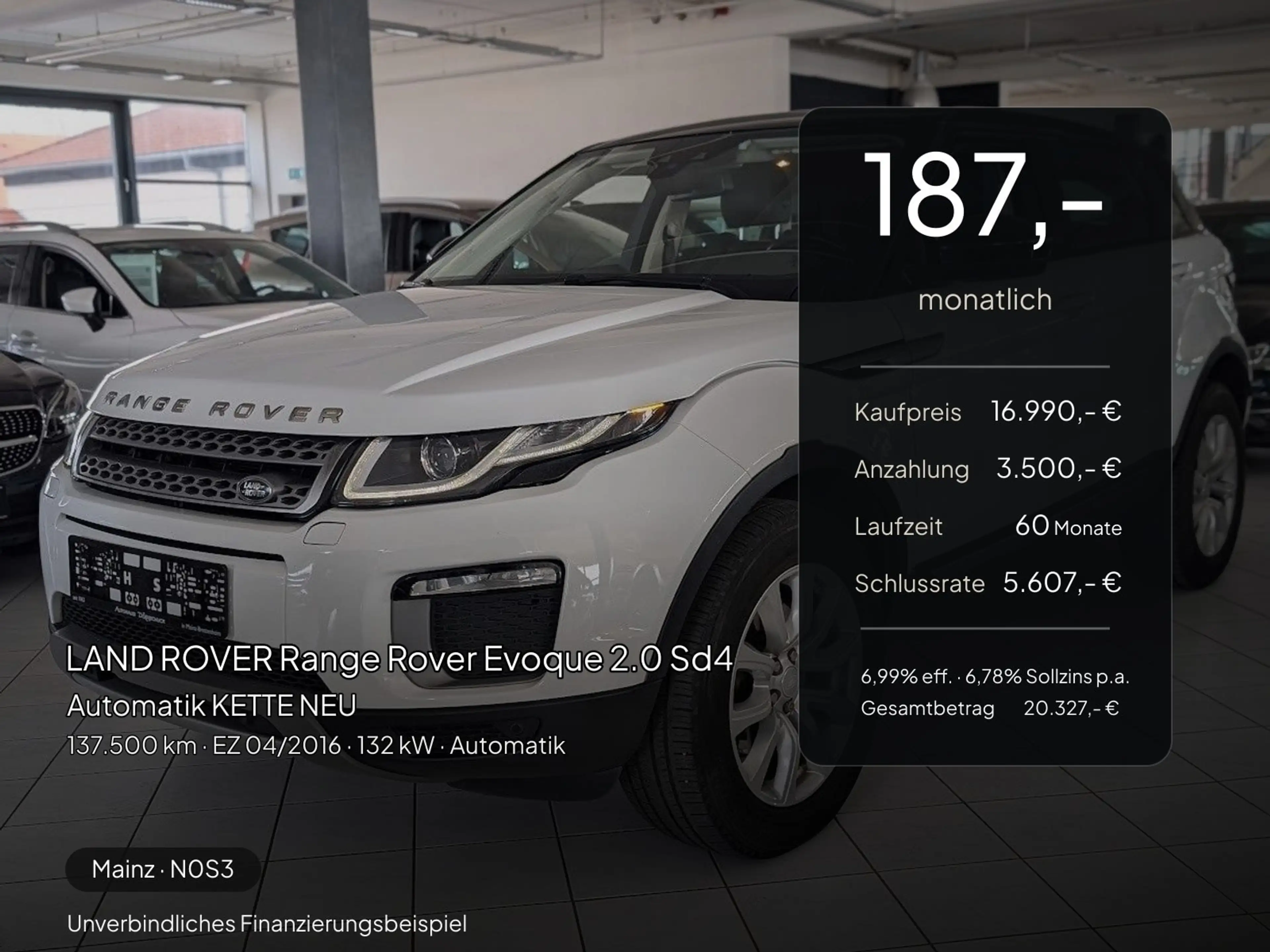 Land Rover Range Rover Evoque Range Rover Evoque 2.0 Sd4 Automatik KETTE  NEU — photo 2
