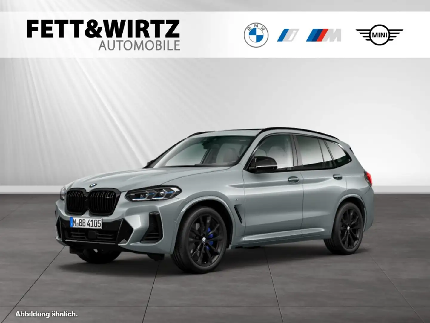 BMW X3 M 40d 20" AHK Pano Standhzg. DAProf Laser HUD Gris - 1
