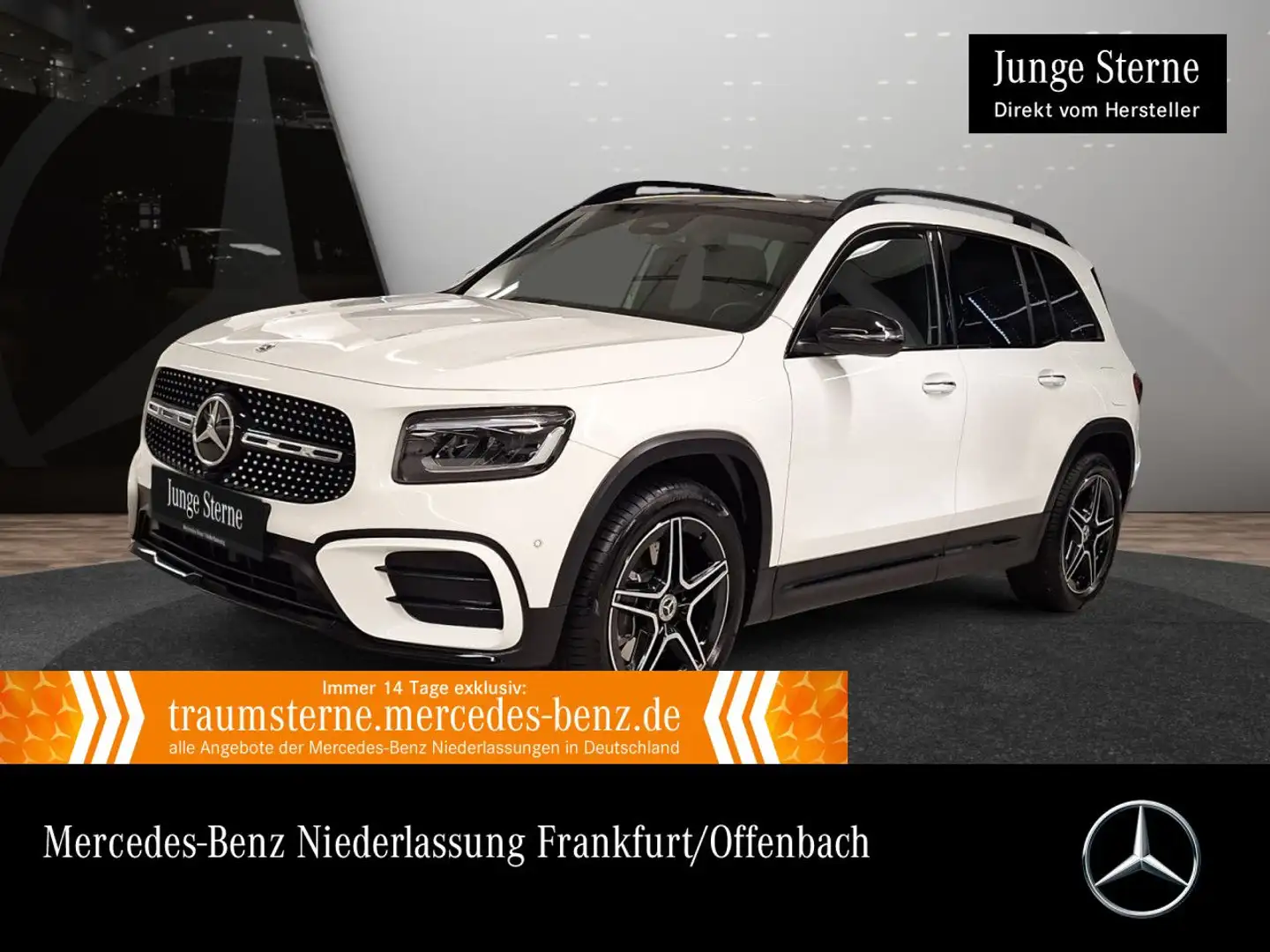 Mercedes-Benz GLB 220 4M AMG+NIGHT+PANO+LED+KAMERA+19"+TOTW+8G Weiß - 1