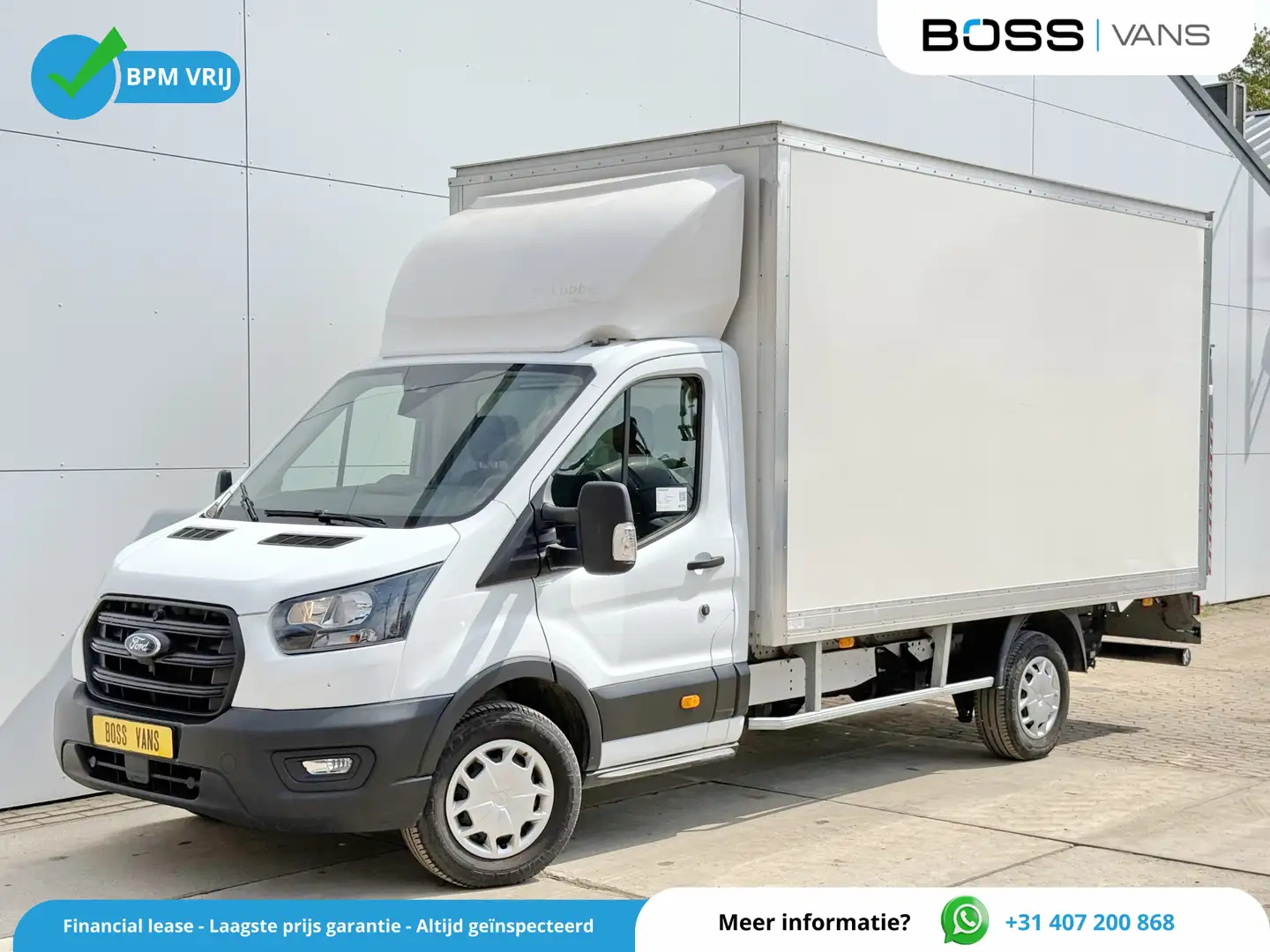 Ford Transit 130pk Laadklep Airco Cruise Bakwagen Meubelbak Wit - 1