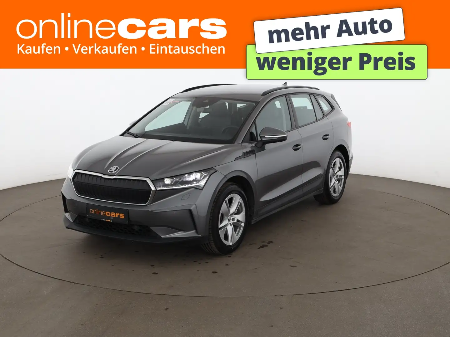 Skoda Enyaq 60 Loft 62kWH Aut MATRIX NAVI LEDER R-CAM Grau - 1