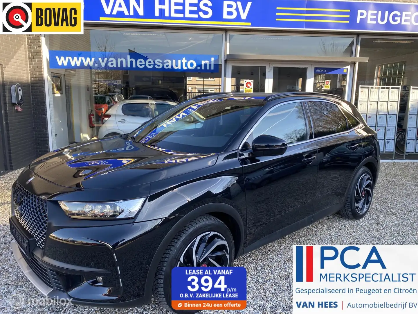 DS Automobiles DS 7 Crossback 300 pk E-Tense 4x4 Performance Line| night vision Zwart - 1