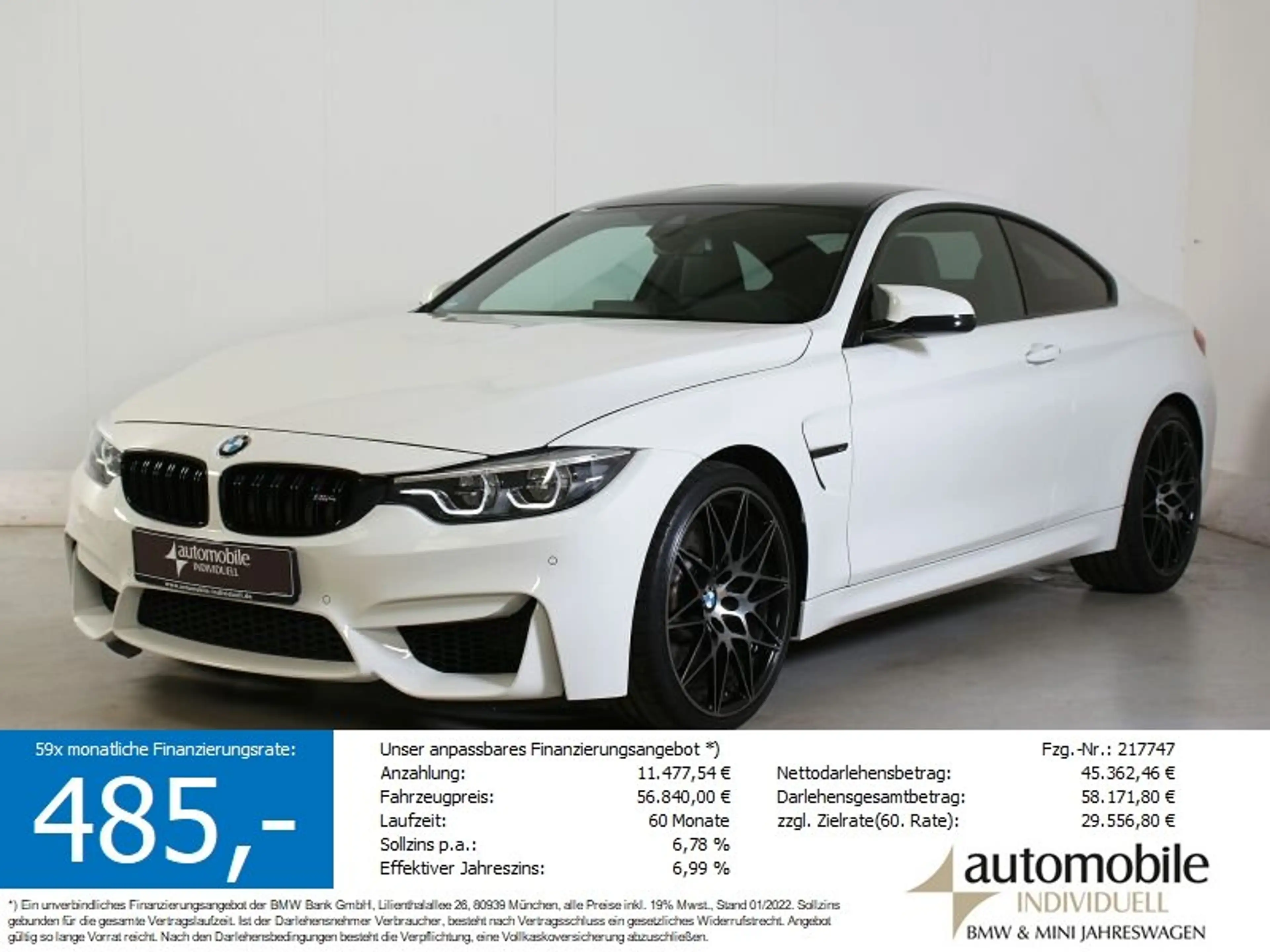 BMW M4 Coupe DKG Competition Pak. V-Max HuD H&K Navi