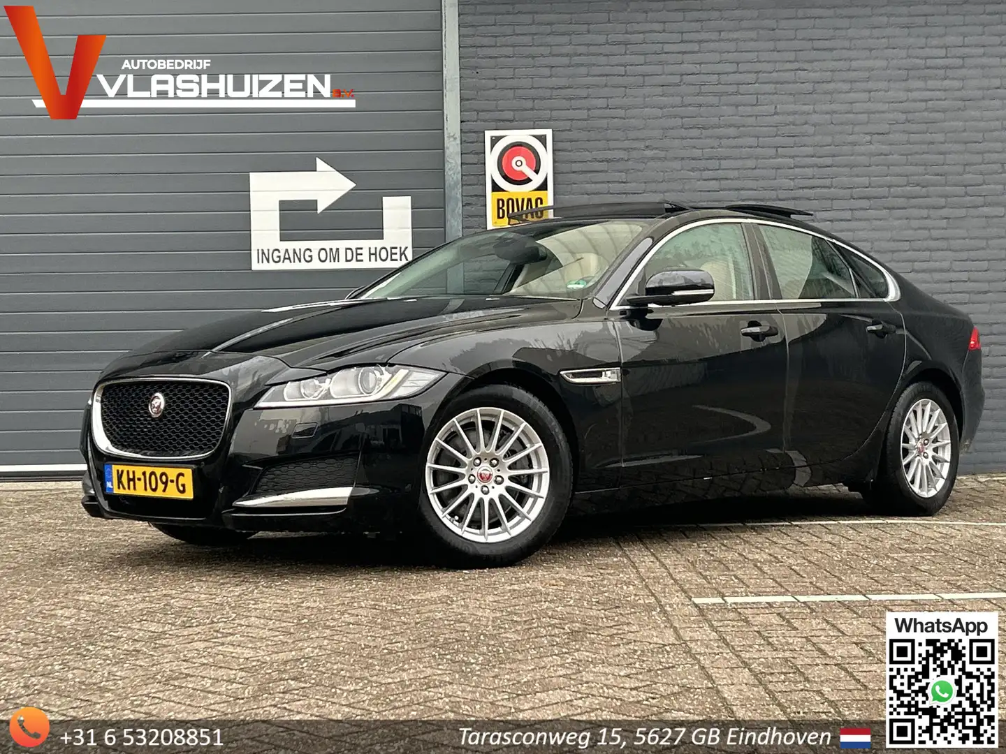 Jaguar XF 2.0d Portfolio | € 5.750,- NETTO! | Leder | Pano | Zwart - 1