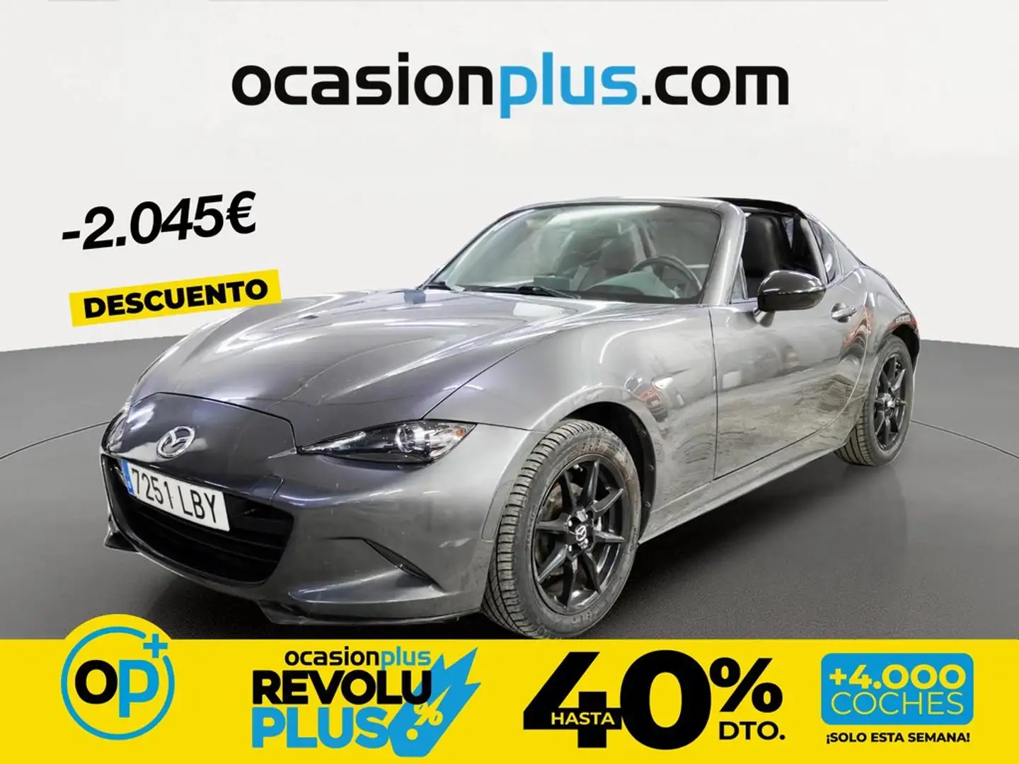 Mazda MX-5 RF 1.5 Skyactiv-G Zenith Nappa Gris - 1