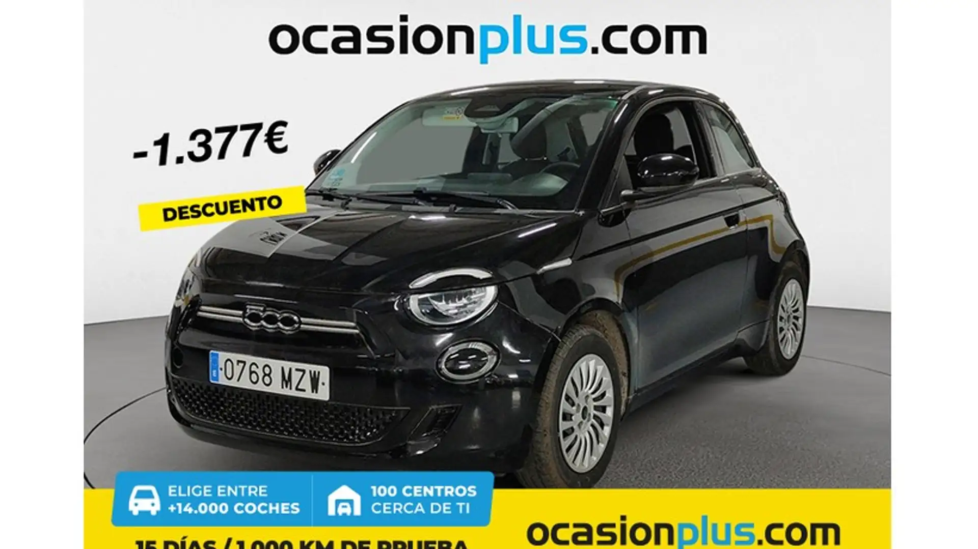 Fiat 500e 70Kw Action Negro - 1