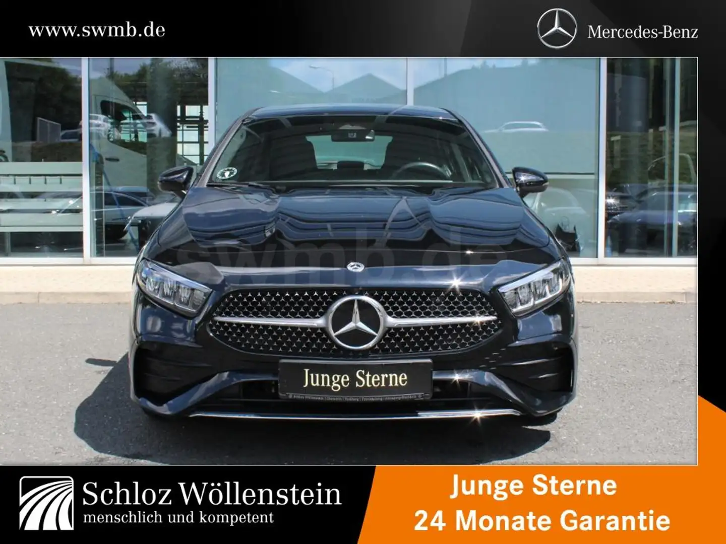 Mercedes-Benz A 200 AMG/LED/AHK/DISTRONIC/KeylessGO/RfCam/EDW Schwarz - 2