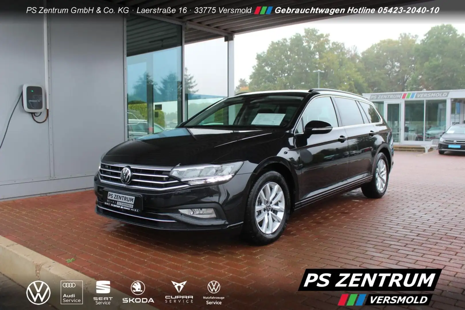 Volkswagen Passat Variant 2.0 TDI DSG Business AHK NAVI APP Schwarz - 1