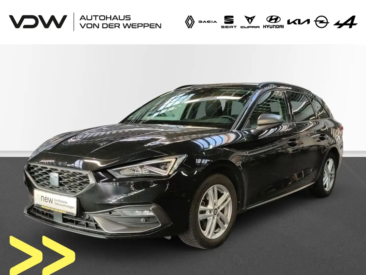 SEAT Leon Sportstourer 2.0 TDI FR Plus Klima Navi Schwarz - 1