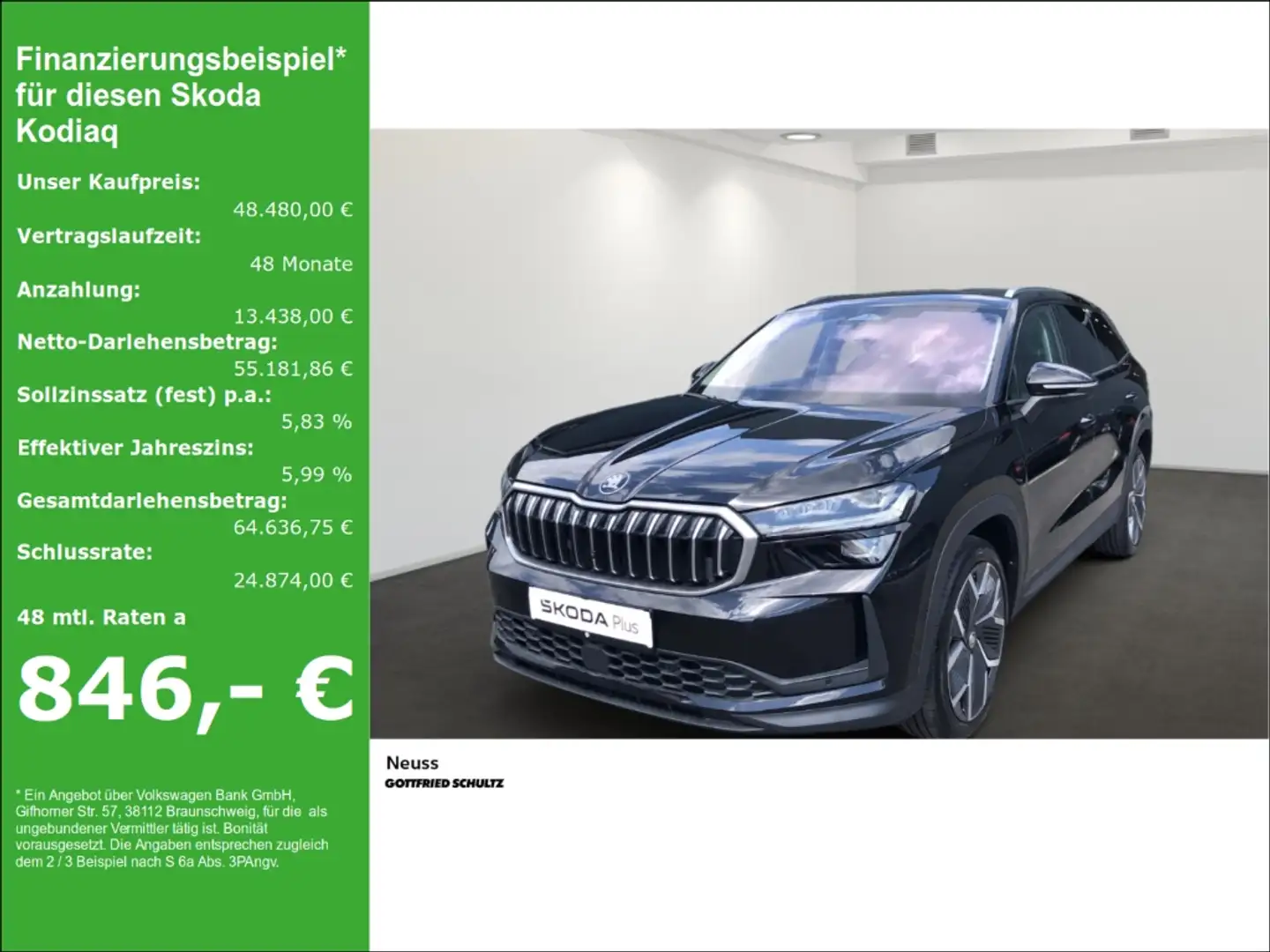 Skoda Kodiaq SELECTION 2.0 TDI 193 PS DSG 4X4 LEDER NAVI PANO S Schwarz - 1