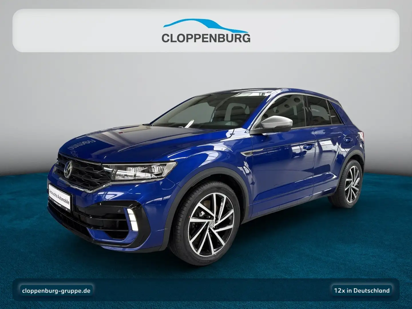Volkswagen T-Roc 2.0 TSI OPF 4MOTION AHK DSG R Navi+ACC+SHZ+BT Blau - 1