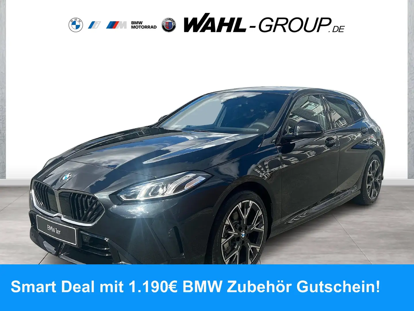 BMW 120 M Sport LED Navi PDC SHZ Adapt Fahrwerk Schwarz - 1