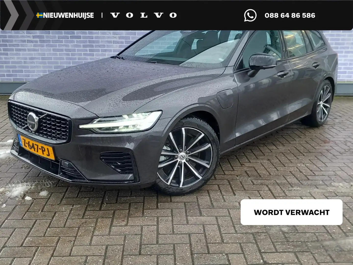 Volvo V60 2.0 T6 Plug-in hybrid AWD Ultra Dark | Schuif-/Kan Grau - 1
