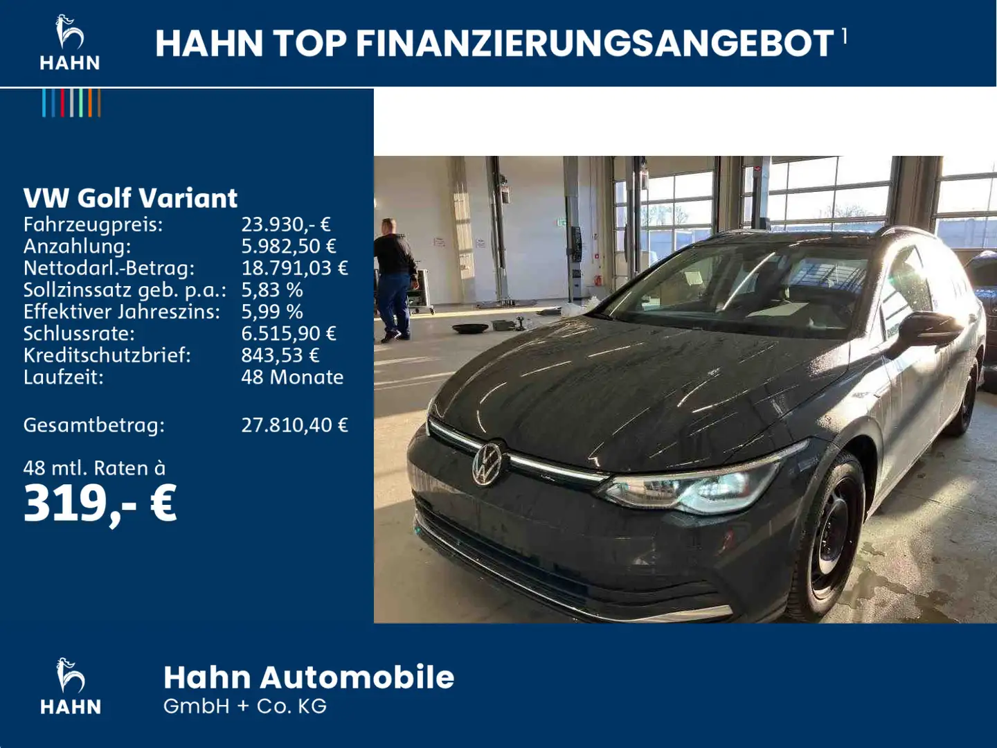 Volkswagen Golf Variant VIII 2,0TDI DSG Style NAV KAM LED Grau - 2
