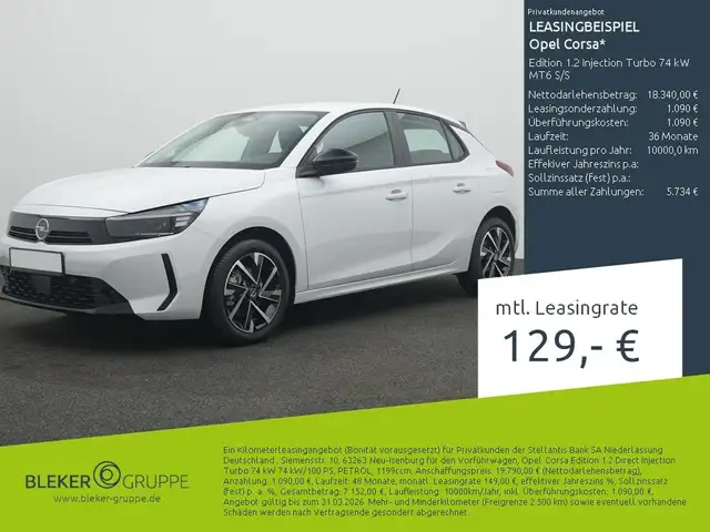 2026 Opel Corsa in White for sale