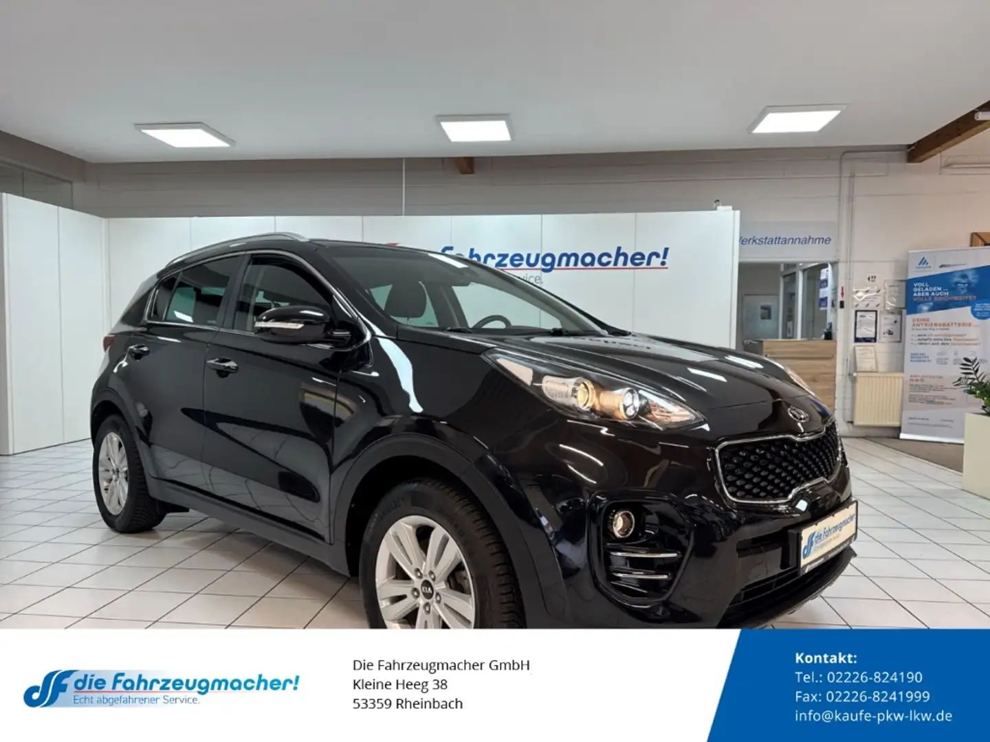 Kia Sportage Vision 2WD Navi Fernlichtass. Verkehrszeichenerk. Noir - 1