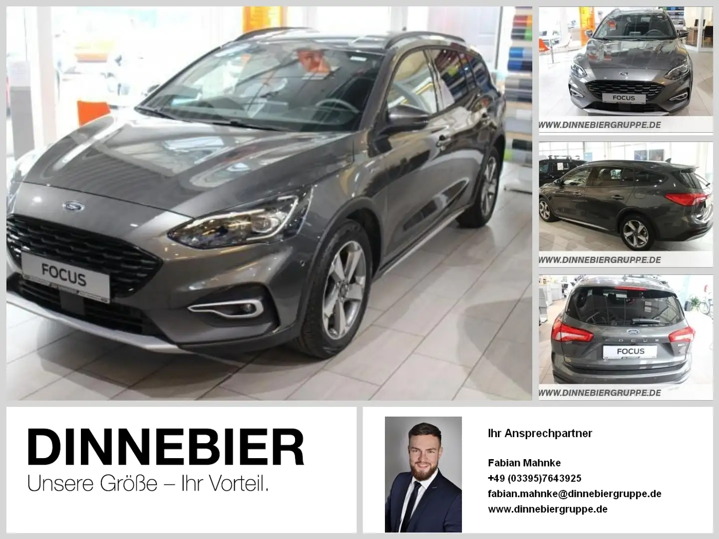 Ford Focus Active X LED+Head-up+Navi+Kamera+SHZ Grigio - 1