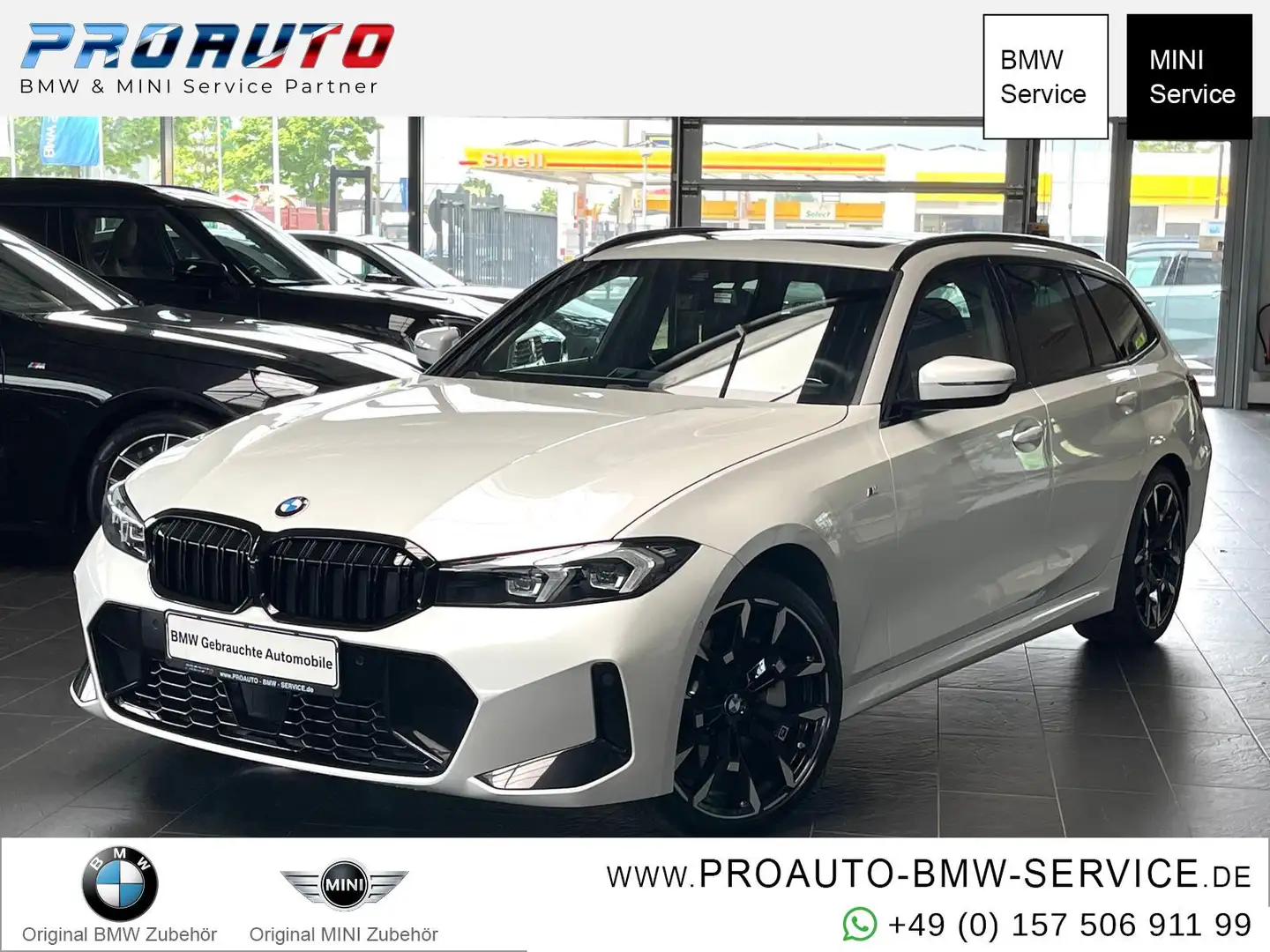 BMW 330 i xDrive M Sport Tour. HUD/Pano/AHK/ACC/360° Weiß - 1